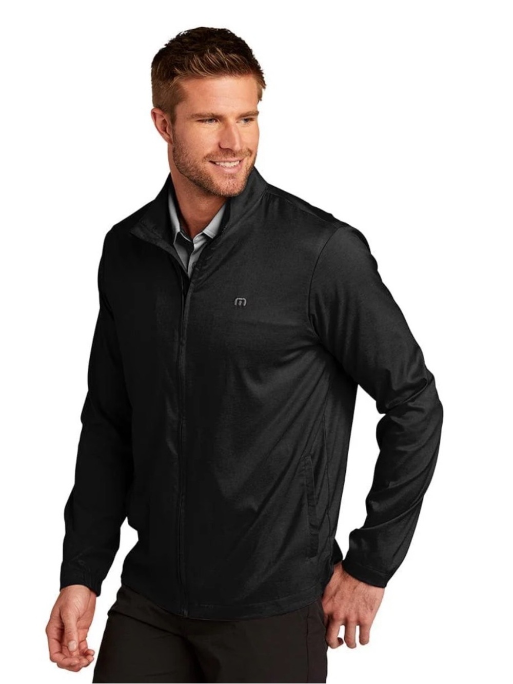 Travis Mathew Surfside Men's Black Full-Zip Lightweight Golf Jacket Sz Medium - Picture 12 of 12